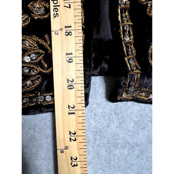 Soft Surroundings Velvet-like Military-Style Jacket - Size Small - Picture 7 of 7